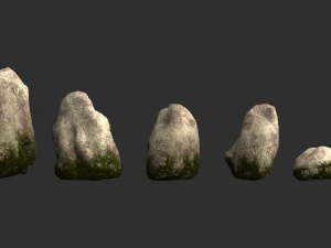 Rock Set 03 - Moss 3D Model