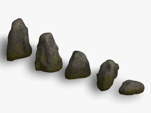 Conjunto de pedras 03 - Rachaduras 2 Modelo 3D