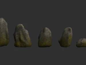 Rock Set 03 - Cracks 2 3D Model