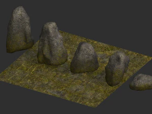 Rock Set 03 - Cracks 2 3D Model