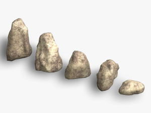 Rock Set 03 - Light Modelo 3D