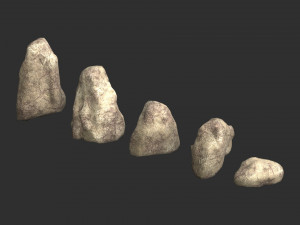Rock Set 03 - Light 3D Model