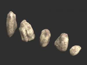 Rock Set 03 - Light 3D Model
