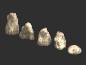 Rock Set 03 - Light 3D Model