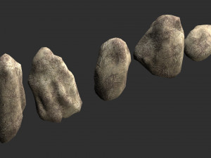 Rock Set 03 - Light 3D Model