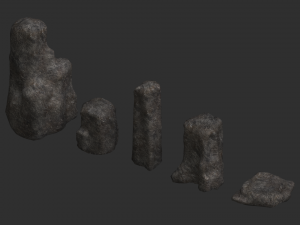 Rock Set 06 - Base Modelo 3D