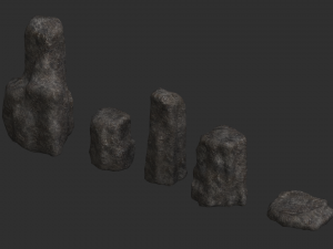 Rock Set 06 - Base Modelo 3D