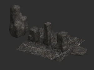 Rock Set 06 - Base 3D Model
