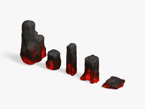 Rock Set 06 - Lava 3D 模型
