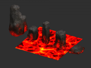 Rock Set 06 - Lava 3D Model
