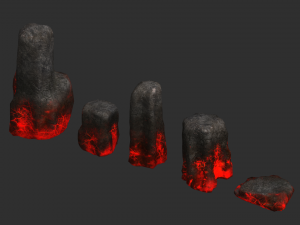 Rock Set 06 - Lava 3D Model