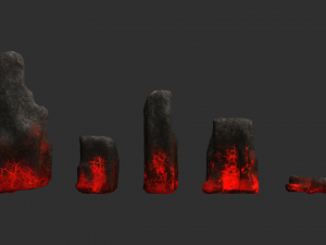 Rock Set 06 - Lava 3D Model