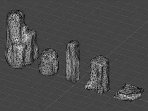 Conjunto de rocas 06 - Lava Modelo 3D