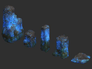 Rock Set 06 - Magic 3D Model