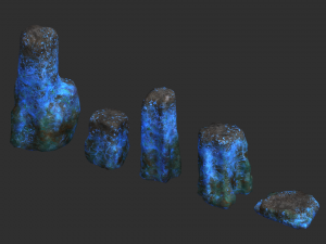 Rock Set 06 - Magic 3D Model