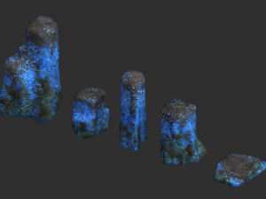 Rock Set 06 - Magic 3D Model