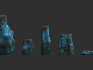 Rock Set 06 - Magic 3D Model