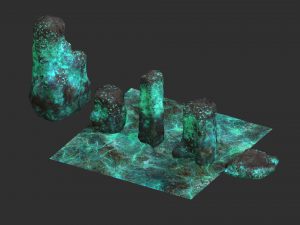 Rock Set 06 - Magic 3D Model