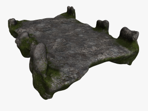 Stone Bridge - Moss 1 3D Model