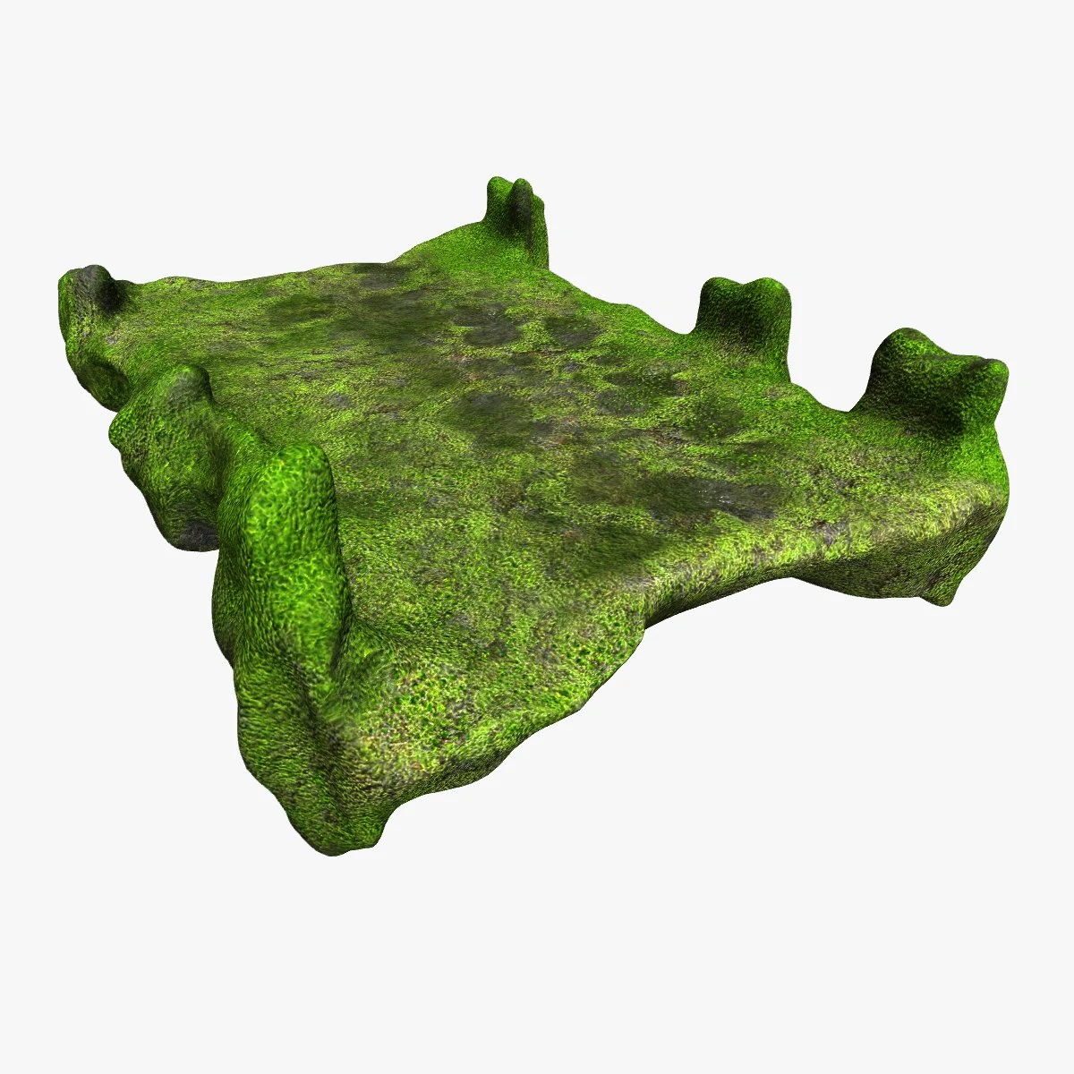 Stone Bridge - Moss 2 3D Model .c4d .max .obj .3ds .fbx .stl .blend 