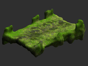 Stone Bridge - Moss 2 3D Model
