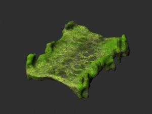 Stone Bridge - Moss 2 Modelo 3D