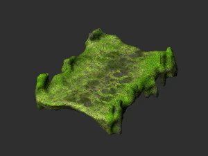 Stone Bridge - Moss 2 3D Model