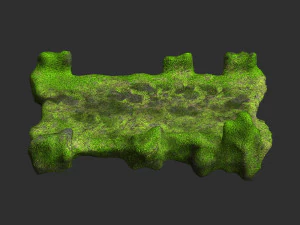 Stone Bridge - Moss 2 3D Model