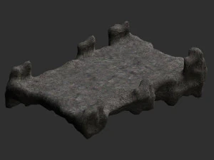 石桥 - 底座 3D 模型