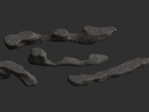 Long Flat Rocks - Base 3D 모델