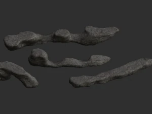 Long Flat Rocks - Base 3D Model