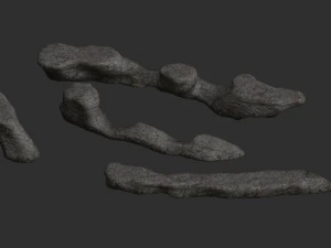 Long Flat Rocks - Base 3D Model