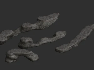 Long Flat Rocks - Base 3D Model