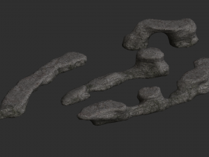 Long Flat Rocks - Base 3D 모델