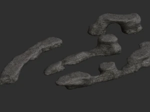 Long Flat Rocks - Base 3D Model