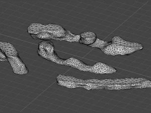 Long Flat Rocks - Base 3D Model