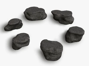 Короткі плоскі скелі - основа 3D Модель