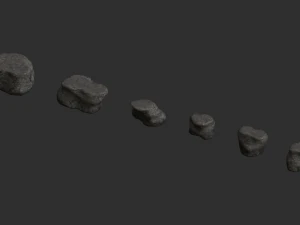 Short Flat Rocks - Base 3D Model