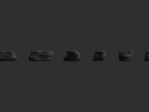 Short Flat Rocks - Base 3D Model