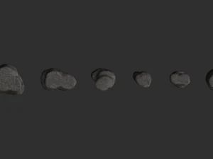 Short Flat Rocks - Base 3D Model