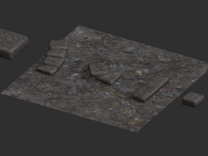 6 Stone Platforms - Base 3D Model