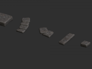 6 Stone Platforms - Base 3D Model