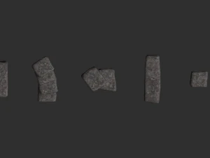 6 Stone Platforms - Base 3D Model