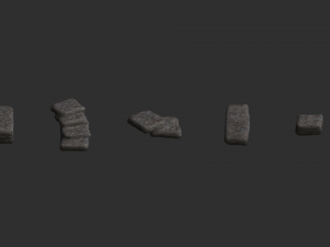 6 Stone Platforms - Base 3D Model