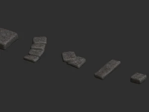 6 Stone Platforms - Base 3D Model