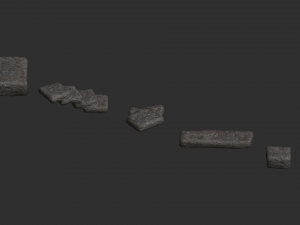 6 Stone Platforms - Base 3D Model