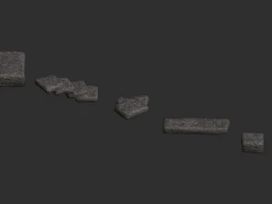 6 Stone Platforms - Base 3D Model