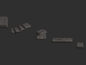 6 Stone Platforms - Base 3D Model