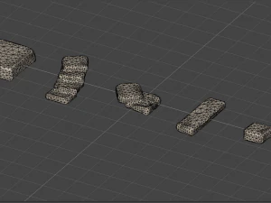 6 Stone Platforms - Base 3D Model