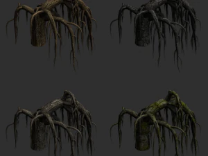 12 Roots in 4 Texture Options 3D Model